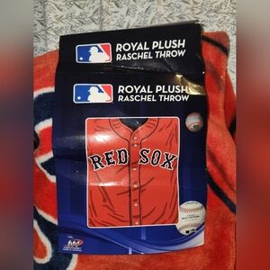 Boston Red Sox MLB Northwest Royal Plush Raschel Jersey Throw 50" x 60" …